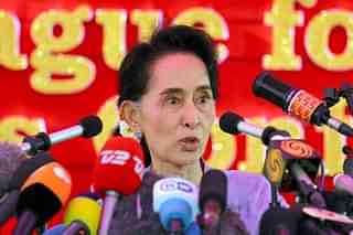 Aung San Suu Kyi (The Asahi Shimbun via Getty Images)