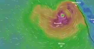 Cyclone Maha. ( Image Via Skymetweather.com)&nbsp;