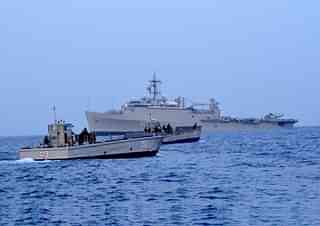 Indian Navy ships gear up for an exercise. (Representative Image)