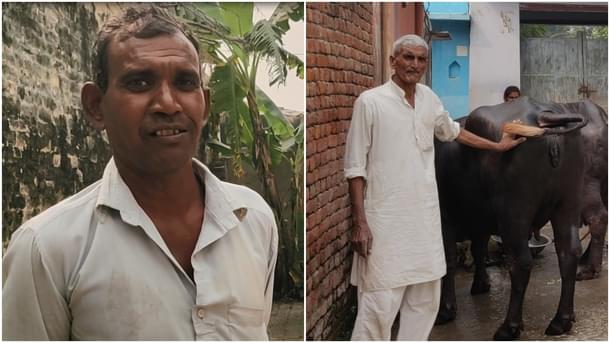 Kaluwa Khan (left) and Easaf Khan who live right across the temple. (Swati Goel Sharma)