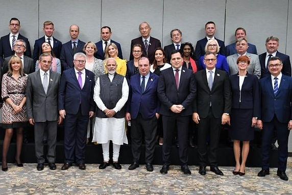 Prime Minister Narendra  Modi with EU parliamentary delegation. (@narendramodi/Twitter)