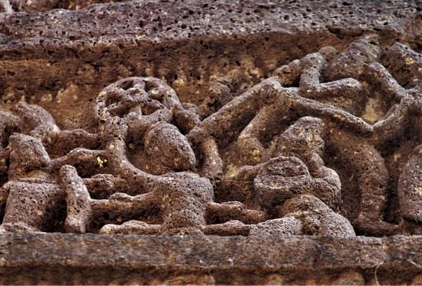The last fight of Abimanyu, <i>Mahabharatha</i>, Ellora