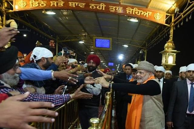 PM Modi meets pilgrims at the Golden temple. (representative image)