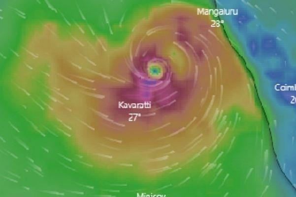 Cyclone Maha. ( Image Via Skymetweather.com)&nbsp;