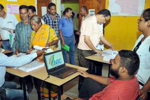 Assam NRC exercise (Representative Image) (Rajib Jyoti Sarma/Hindustan Times via GettyImages)