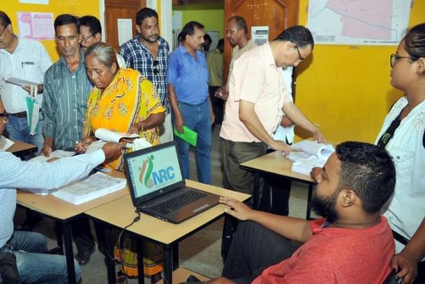 Assam NRC exercise (Representative Image) (Rajib Jyoti Sarma/Hindustan Times via GettyImages)