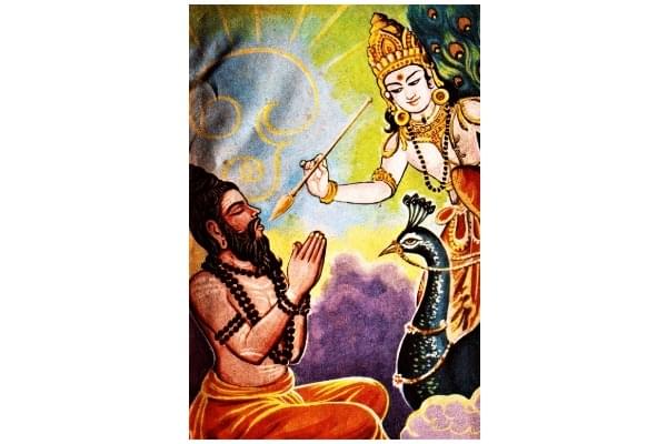 Arunagirinathar initiated into singing hymns by Murugan (‘Kalki’ cover, 1975)