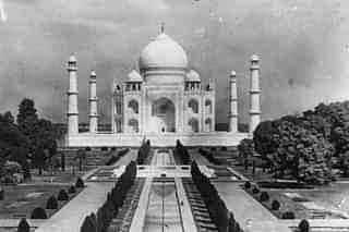 <p>The Taj Mahal (built 1632-1654) at Agra, in memory of Mumtaz Mahal, wife of Shah Jahan. (J. A. Hampton/Topical Press Agency/Getty Images)</p>