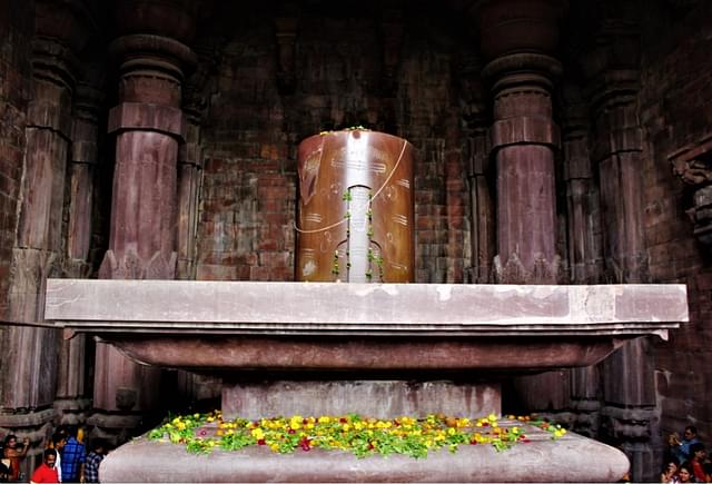 The 22-feet Shivalinga at the Bhojeshwara temple in Bhojpur.