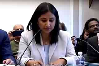  Sunanda Vashisht during the US panel hearing (Screengrab via YouTube)