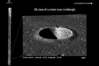 The 3-D Image of Crater (Image via ISRO)