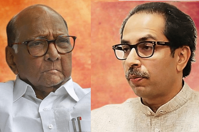 Sharad Pawar of NCP and Uddhav Thakeray of the Shiv Sena.