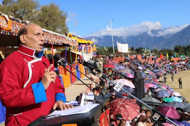Defence Minister Rajnath Singh in Tawang, Arunachal Pradesh (@rajnathsingh/Twitter) 