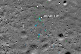 Vikram Lander Impact Site (@NASA/Twitter)