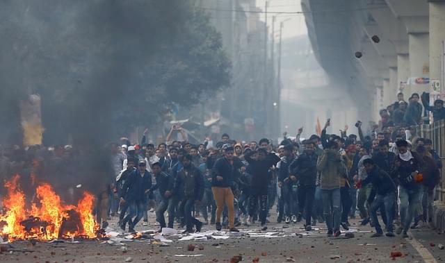 Representative Image (A still from the anti CAB protests turning violent in Seelampur Delhi (Source: Twitter))