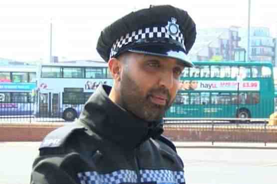 Amjad Ditta was recruited to boost the diversity in UK police force (Pic Via Twitter)