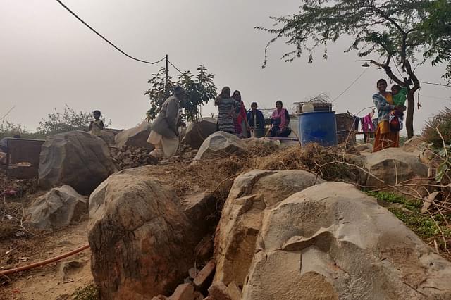 A view of the Pakistani <i>mohalla </i>in Bhati Mines on 11 December 2019. (Swati Goel Sharma)
