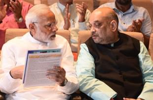 Prime Minister Narendra Modi with BJP President Amit Shah. (Vipin Kumar/ Hindustan Times via Getty Images) 
