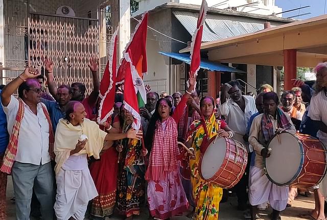 Jai Hind chants echoed in the entire village