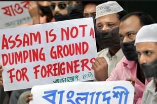 People in Assam protest against the settlement of illegal immigrants in the state. (Daily Sokal)
