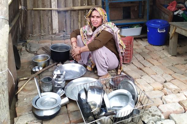 Shanti Devi, who fled Pakistan with her husband and children ten years ago. 