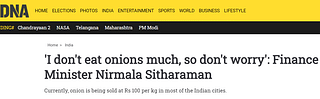 Media outlets reporting Sitharaman’s statement