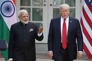 Prime Minister Narendra Modi with US President Donald Trump in Washington. (Mark Wilson/GettyImages)&nbsp;