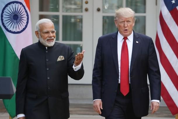 Prime Minister Narendra Modi with US President Donald Trump in Washington. (Mark Wilson/GettyImages) 