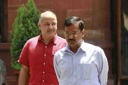 Delhi Chief Minister Arvind Kejriwal and his deputy Manish Sisodia (Sanjeev Verma/Hindustan Times via Getty Images).