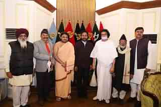 The Interfaith delegation with MoS Home G Kishan Reddy (Pic Via Twitter)