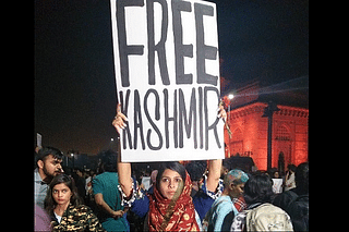 Free Kashmir poster at Gateway of India (Pic Via ANI)