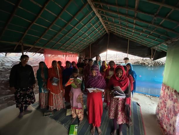 UJAS helping to run classes for children.