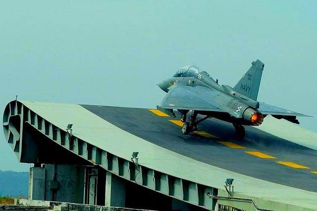 HAL Tejas NP-1 takes-off from the Shore Based Test Facility at INS Hansa, Goa (representative image) (Indian Navy/Wikipedia)