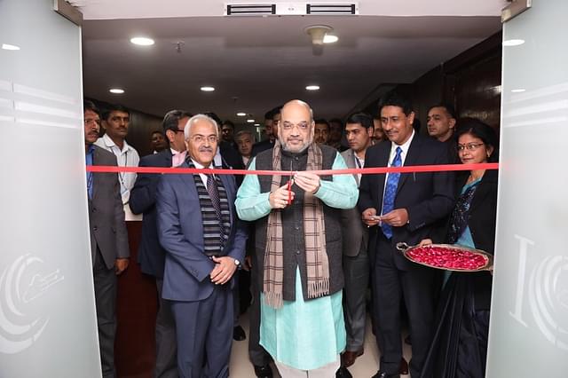 Home Minister Amit Shah launching the I4C (Pic Via Twitter)
