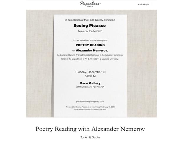 Appreciating the best of art with the master.