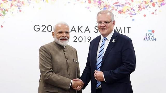 PM Narendra Modi and PM Scott Morrison (Osaka G20)
