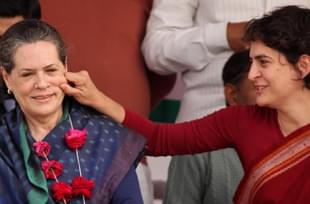 Priyanka Gandhi Vadra with Sonia Gandhi (Subhankar Chakraborty / Hindustan Times via Getty Images)