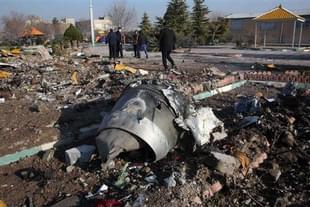 Debris of Crashed Ukrainian Plane (Pic Via Twitter)    