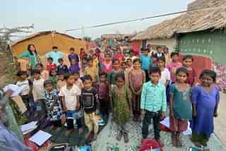 Children at Anganwad Basti in Jodhpur. (Pictures and videos: Sahana Singh)
