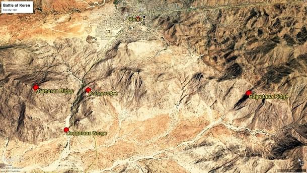 Map 3: The battle of Keren