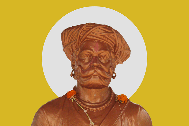 Statue of Tanaji at Sinhagad Fort. (Wikimedia Commons)&nbsp;