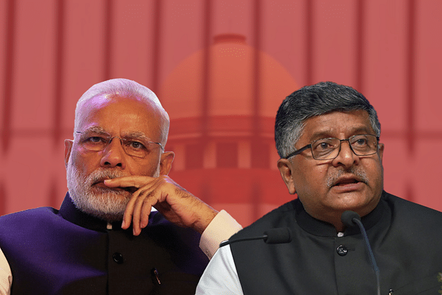 Prime Minister Narendra Modi, and Law and Justice Minister Ravi Shankar Prasad.