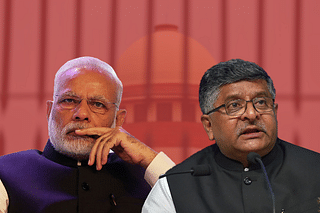 Prime Minister Narendra Modi and Telecom Minister Ravi Shankar Prasad.