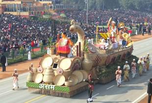 Assam’s tableau at the Republic Day parade. 