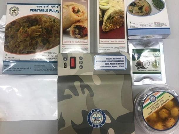 Samples of food items and heater prepared for ISRO astronauts (Picture via ANI)