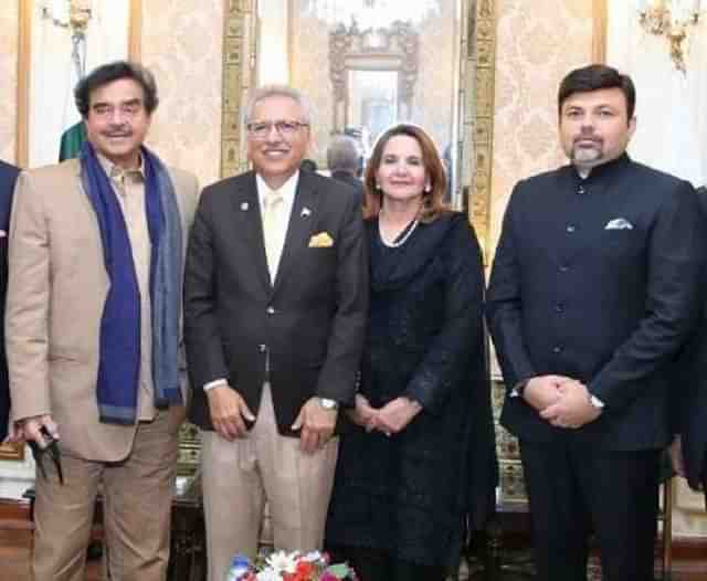 Congress leader and veteran actor Shatrughan Sinha on Saturday called on Pakistan President Arif Alvi (President of Pakistan/Twitter)