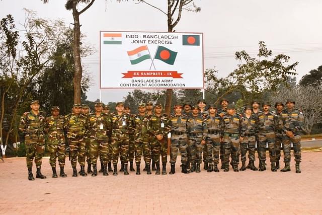 Indian and Bangladeshi troops are participating in the 14-day-long exercise (Pic Via Twitter)