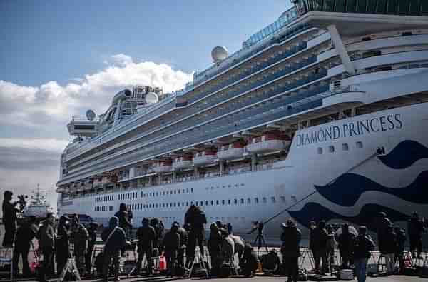 Cornonavirus-hit Cruise Ship Diamond Princess (Pic Via Twitter)