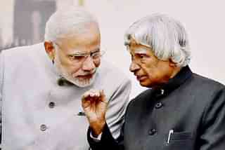 Prime Minister Narendra Modi with later former President APJ Abdul Kalam&nbsp;