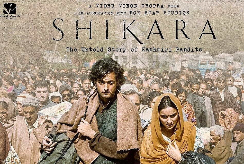 The poster of the film ‘Shikara: The Untold Story of Kashmiri Pandits’ (Twitter/@VVCFilms)
